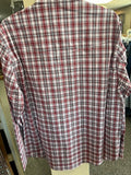 Men's Long sleeve Wrangler red plaid western style shirt