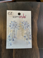 chandelier CZ dangling earrings