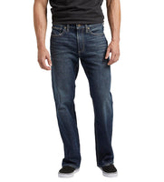 Men's Zac, Relaxed fit, straight leg jean by Silver Jean Co. - Dark wash