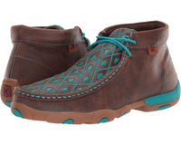 Women's Twisted X Brown & Turquoise Driving moc