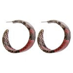 large snake print inspired earrings