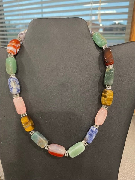 Beautiful mixed stone necklace