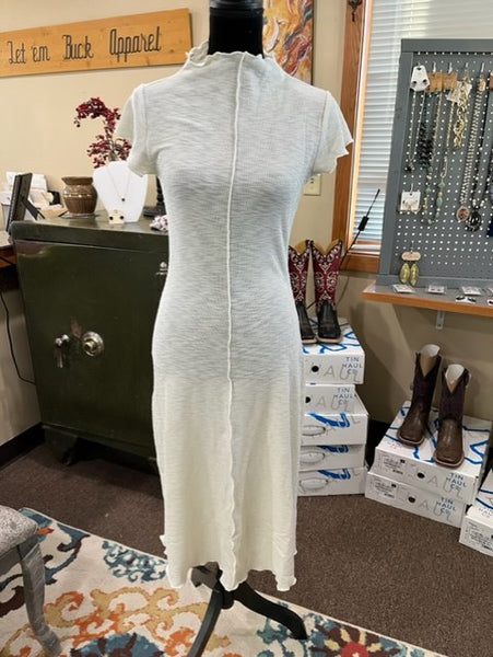 Women's cream colored cap sleeve midi dress – Let 'em Buck Apparel & Supply Women's cream colored cap sleeve midi dress – Let 'em Buck Apparel & Supply