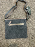 Women's Cotton & leather crossbody bag by Myra