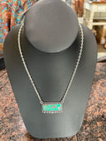 stone bar necklaces - Turquoise, African Turquoise, Coral, White buffalo