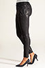 Black coated embellished skinny jean