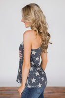 Women's Star tank with flag pocket