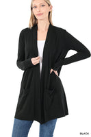 Women's open front, perfect weight cardigan