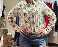 Women's "Buck Wild" long sleeve, pearl snap shirt