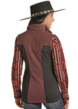 Women's Purple & black vest, Powder River Outfitters