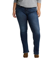 Women's plus size silver Suki jeans