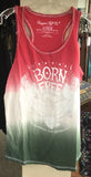 drip dye Born Freeracerback tank