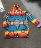unisex Navaho fleece hoodie