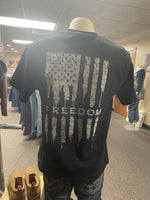 Men's Black America Bleeds Freedom tee