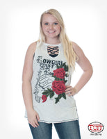 white cowgirl tuff tank